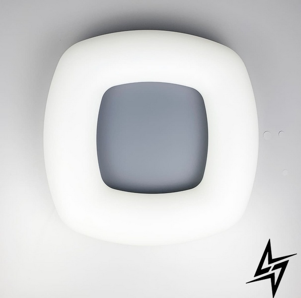 Стельовий LED світильник Schuller Quasar LE25578 LED 27W 3000-6000K 47x10x47см Сірий 6002 фото наживо, фото в дизайні інтер'єру