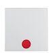 Клавиша одинарная с красной линзой, полярная белизна матовая, S.1/B.3/B.7 16211909 Berker фото 1/2