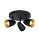 Спот Italux Tino SPL-36748-3R-BK-GD чорний 3&times;GU10 SPL-36748-3R-BK-GD - зображення 1
