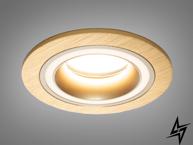Точечный светильник Alumo D23-31471 Золото QXL-1730-R-GD фото в живую, фото в дизайне интерьера