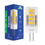 LED лампа Feron 25775 Standart G4 4W 4000K 1,6x4,3 см foto