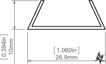 Рассеиватель FOLED матовый, 1 метр KLUS_17077V1_1 фото