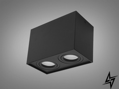 Накладний точковий світильник D23-31477 Чорний QXL-1725-S-BK фото наживо, фото в дизайні інтер'єру