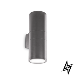 Настенный светильник (бра) 236858 Ideal Lux Gun Ap2 Big Antracite  фото в живую, фото в дизайне экстерьера