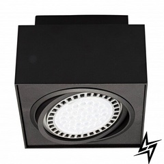Точечный накладной светильник Zumaline Boxy Cl 20074-BK 18711 фото в живую, фото в дизайне интерьера