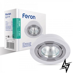 Врезной точечный светильник Feron 32670 Dl6110  фото в живую, фото в дизайне интерьера