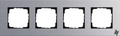 021417 Рамка Esprit Алюминий 4-постовая Gira фото