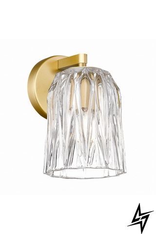 Бра Zumaline Tazza W0590-01A-V7AC на 1 лампу E14, золоте, 12 &times; 18,7 &times; 14 см фото