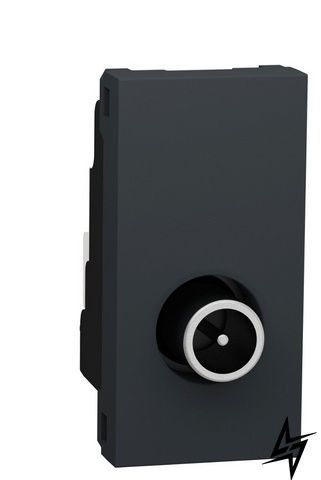 TV-розетка Schneider Electric NU346154 Unica New, антрацит, матова, IP20 фото