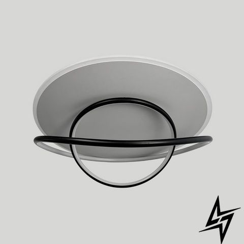 Сучасна стельова LED-люстра у біло-чорному корпусі &Oslash;50&times;20 см 17-1265 MJ58-500 фото