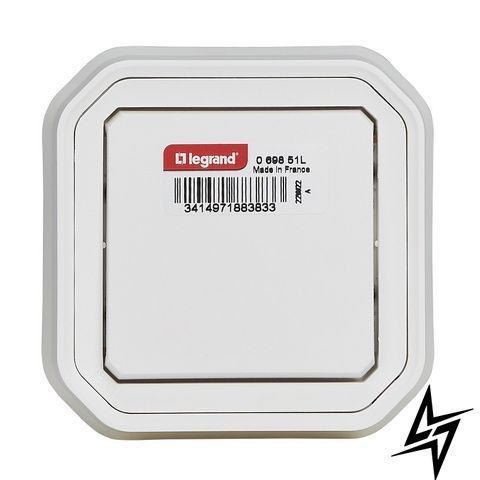Перемикач 1-кл. 10А/250В вбуд. Plexo New білий Legrand 069851L фото