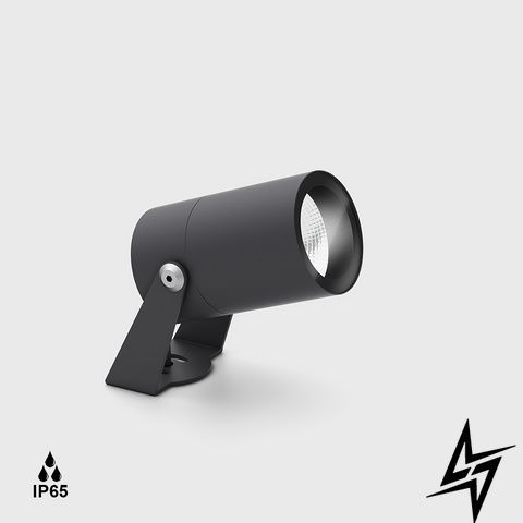 LTX 08.3011.8.930.GR.50 Прожектор VISOR50, L80mm, D50mm, H82mm, LED 7.7W, 3000K, 50&deg;, 750Lm, CRI>90, DC 48V блок живлення не в комплекті, IP65, прозоре скло, графіт фото