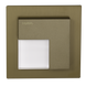 Настінний світильник Ledix Timo з рамкою 07-225-46 врізний Старе золото RGB з радіоконтроллер RGB LED LED10722546 фото в дизайні інтер'єру, фото наживо 1/5