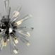 Кругла срібна дизайнерська підвіска ALMA з кристалами LE39424 Хром 25x140см 8xG4 NO 4/1-240 CR фото в дизайні інтер'єру, фото наживо 4/7