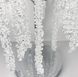 Настольная лампа во флористических мотивах в серебряном корпусе LE25184 3xG9 25x60см Хром TSA 30 CH фото в дизайне интерьера, фото в живую 2/4