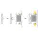 LED профиль накладной Kloodi KLP006_2 белый; серебро, 2 м KLP006_2 - изображение 2