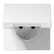 Розетка SCHUKO 16А белая с крышкой LS 990 Jung LS1520KLWW - изображение 1