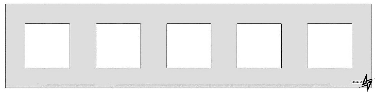 Пятиместная рамка Zenit N2275 BL (белый) 2CLA227500N1101 ABB фото