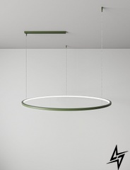 Подвесной светильник Ring 900 Forest (RAL 6003) Зеленый LED 5300Lm 3200K  фото в живую, фото в дизайне интерьера