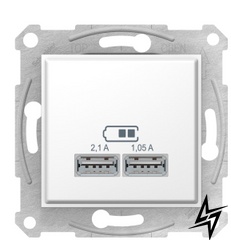 USB розетка Sedna SDN2710221 (белая) Schneider Electric фото