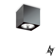 Точечный накладной светильник Ideal Lux Mood Pl1 D15 Square Nero 243931 47732 фото в живую, фото в дизайне интерьера