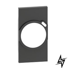 Лицьова панель для комбінованих розеток 2К+З/USB (2-мод.) Bticino LIVING NOW колір чорний KG63 фото