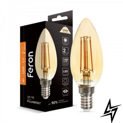 LED лампа Feron 01519 Filament E14 6W 2200К 3,5x9,8 см фото
