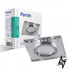 Врезной точечный светильник Feron 28492 8170-2  фото в живую, фото в дизайне интерьера