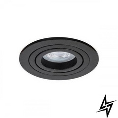 Врізний точковий світильник Zarlight DL 03355B Чорний GU10 IP20 50Вт  фото наживо, фото в дизайні інтер'єру
