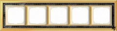 1725-833-500 Рамка Dynasty Латунь полірована чорна розпис 5-постова 2CKA001754A4579 ABB фото