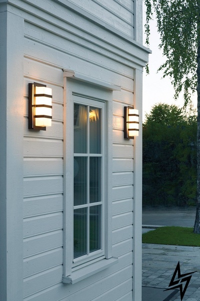 Настінний фасадний вуличний світильник Norlys Boden 866B LED 27959 фото наживо, фото в дизайні екстер'єру