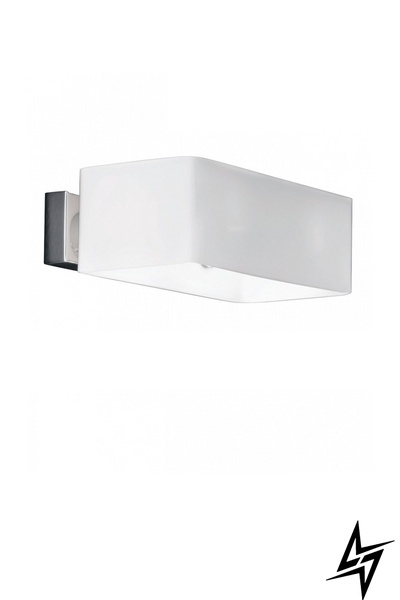 Настінний світильник Ideal Lux Box Ap2 Bianco 9537 48305 фото наживо, фото в дизайні інтер'єру