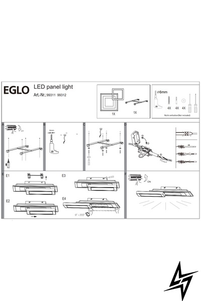 Потолочный светильник Eglo Savatarila-C 99311 ЛЕД 37100 фото в живую, фото в дизайне интерьера