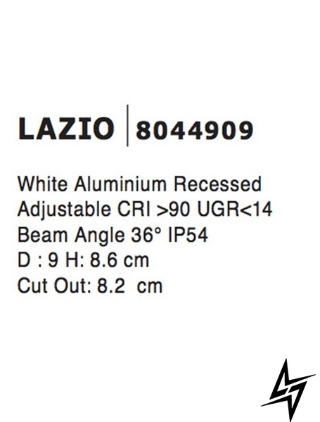 Врізний точковий світильник Nova luce Lazio 8044909 LED  фото наживо, фото в дизайні інтер'єру
