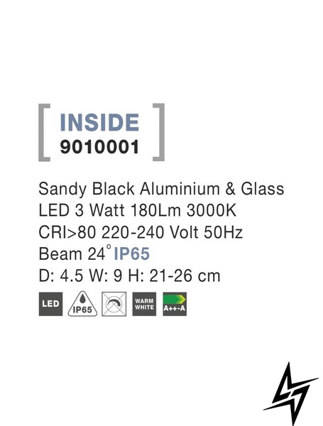 Вуличний світильник, що вкопується, Nova luce Inside 9010001 LED  фото наживо, фото в дизайні екстер'єру