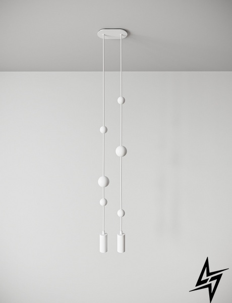 Подвесной светильник Sunderline 2S Signal white (RAL 9003) Белый  фото в живую, фото в дизайне интерьера