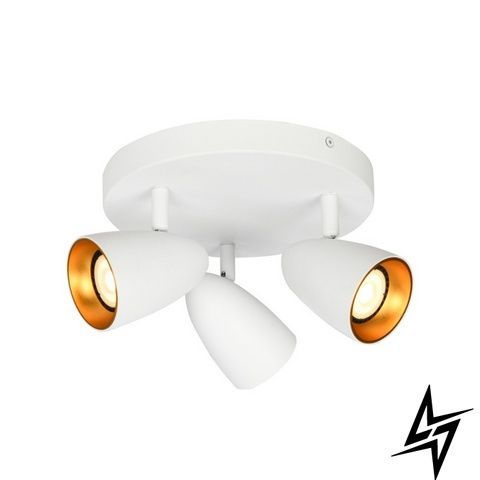 Спот Italux Tino SPL-36748-3R-WH-GD білий 3&times;GU10 SPL-36748-3R-WH-GD фото