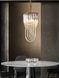 Подвесной светильник Flow Light в золотом каркасе LE26779 1xE14 30x30см Золото SA 36 фото в дизайне интерьера, фото в живую 4/16