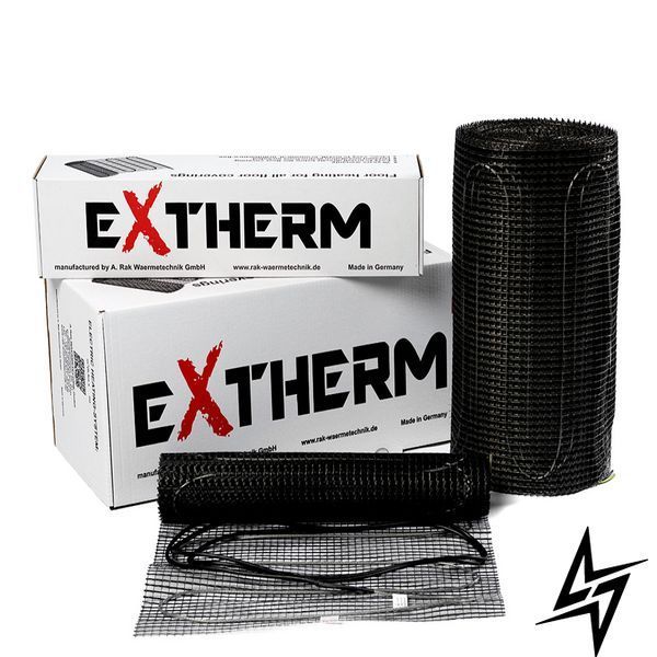 Нагрівальний мат двожильний Extherm ET ECO 800-180, 8 м. кв., 1440 Вт, 180 Вт/м&sup2; ETECO800-180 фото