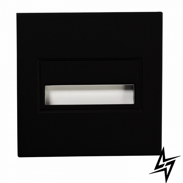 Настенный светильник Ledix Sona квадратная 14-211-61 врезной Черный 5900K 14V ЛЕД LED11421161 фото в живую, фото в дизайне интерьера