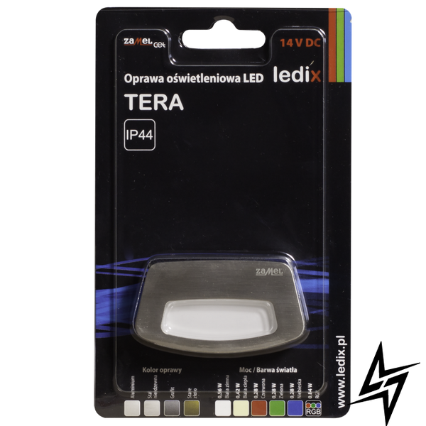 Настенный светильник Ledix Tera 03-111-21 накладной Сталь 5900K 14V ЛЕД LED10311121 фото в живую, фото в дизайне интерьера