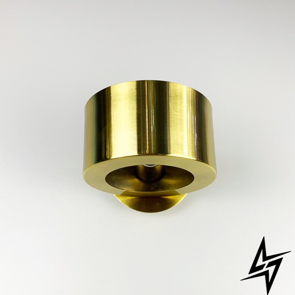 Настенный латунный круглый светильник LE37886 1xE27 Золото WB 8/1 фото в живую, фото в дизайне интерьера