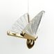 Дизайнерская подвес-бабочка Divinare Letizia LE29914 LED 5W 3500K 17x35см Золото 6308 S GD фото в дизайне интерьера, фото в живую 4/9