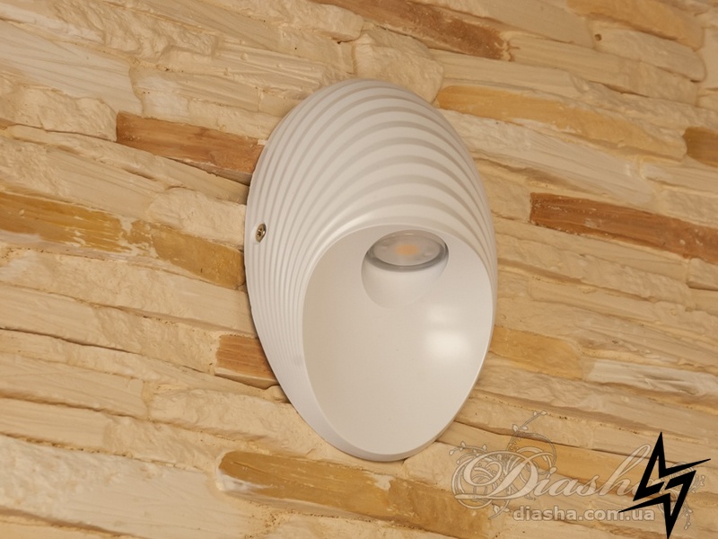 Однопроменева архітектурна LED підсвітка світильник-черепашка D23-31060 Білий HS9010WH фото наживо, фото в дизайні екстер'єру