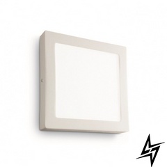 Настінний світильник (бра) 138657 Universal 24W Square Bianco Ideal Lux LED  фото наживо, фото в дизайні інтер'єру