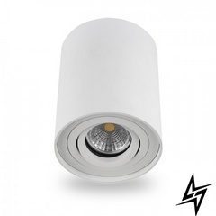 Накладной светильник-спот белого цвета LE27010 ML 304 білий фото в живую, фото в дизайне интерьера