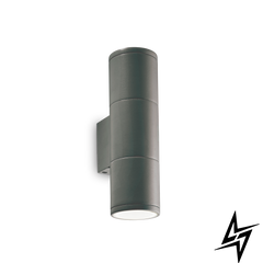 Настенный светильник (бра) 236841 Ideal Lux Gun Ap2 Small Antracite  фото в живую, фото в дизайне экстерьера