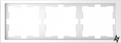 MTN4030-6535 Рамка D-Life Белый лотос 3-постовая Schneider Electric Merten фото