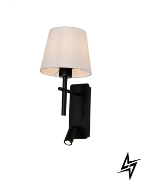 Zumaline Luna W4106-2BK+WH Бра настінне E27 Чорний фото