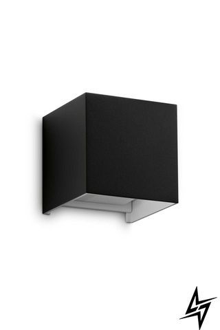 Настінний вуличний світильник Ideal Lux Atom 313450 чорний 12 Вт 3000 K IP54 313450 фото